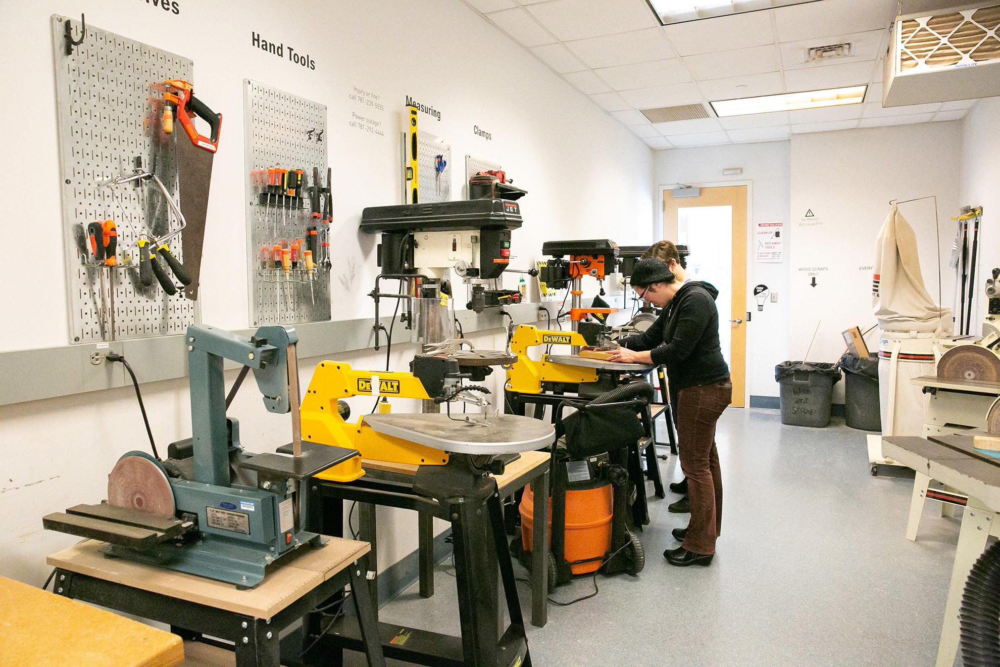 A look inside the Advanced Woodshop at Olin College