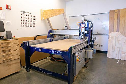A look inside the laser shop at Olin College